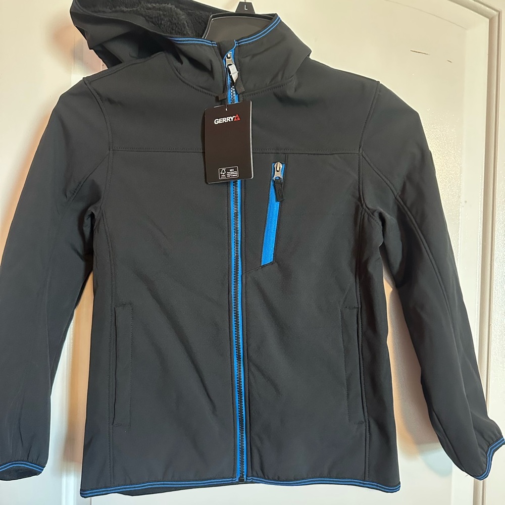 Gerry Weber Kids Charcoal Jacket with Electric Blue Trim